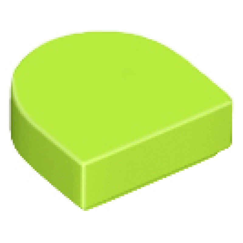 Tegel, Half Rond 1x1 Lime